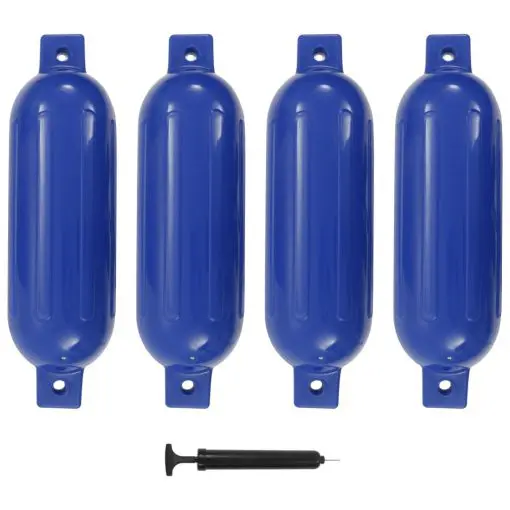 vidaXL Boat Fender 4 pcs Blue 51×14 cm PVC