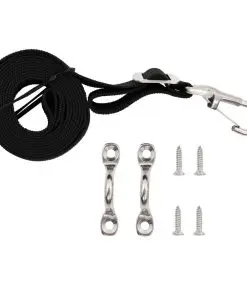 vidaXL Bimini Top Straps 2 pcs Fabric and Stainless Steel