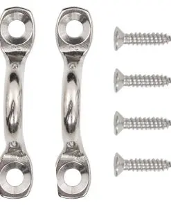 vidaXL Bimini Top Straps 2 pcs Fabric and Stainless Steel