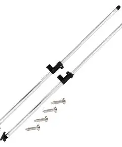 vidaXL Bimini Top Support Poles 2 pcs Aluminium