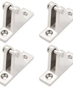 vidaXL Boat Deck Hinges for Bimini Top 4 pcs Stainless Steel