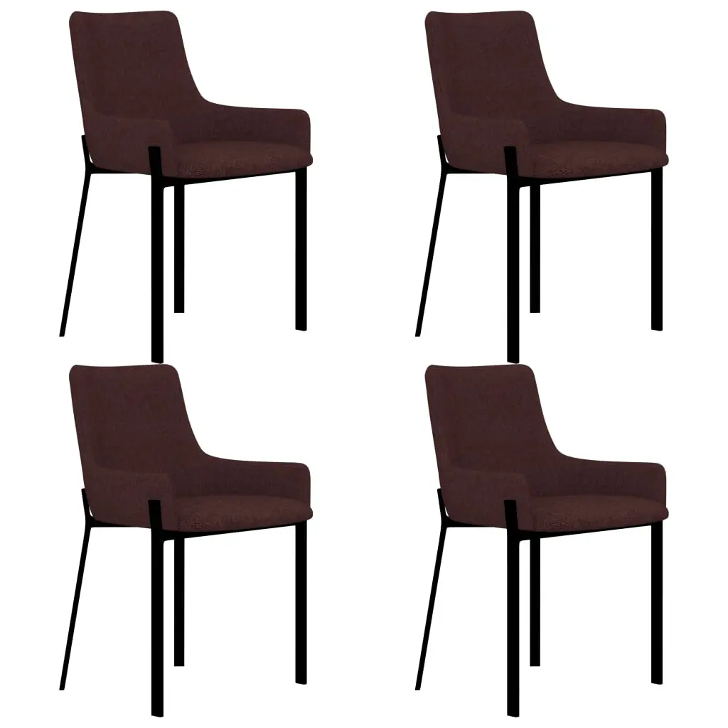 vidaXL Dining Chairs 4 pcs Wine Fabric