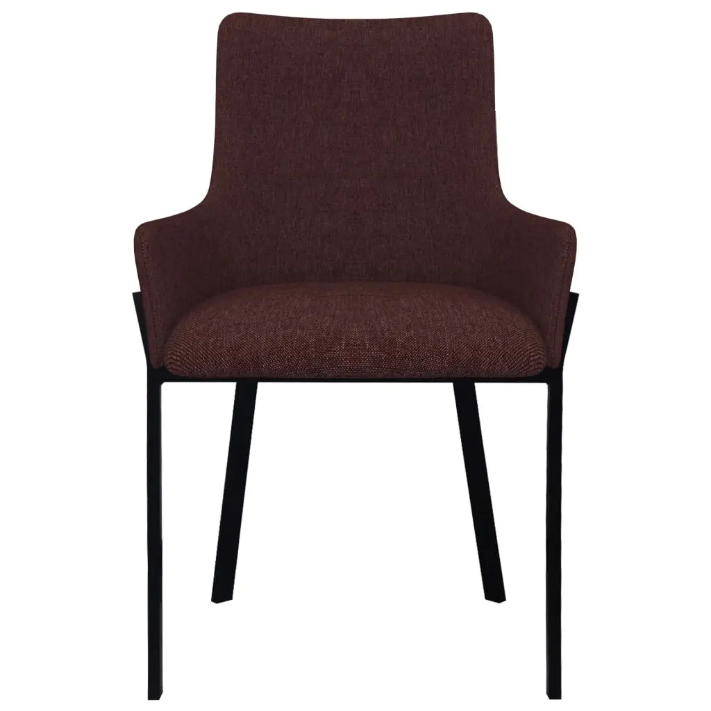 vidaXL Dining Chairs 4 pcs Wine Fabric