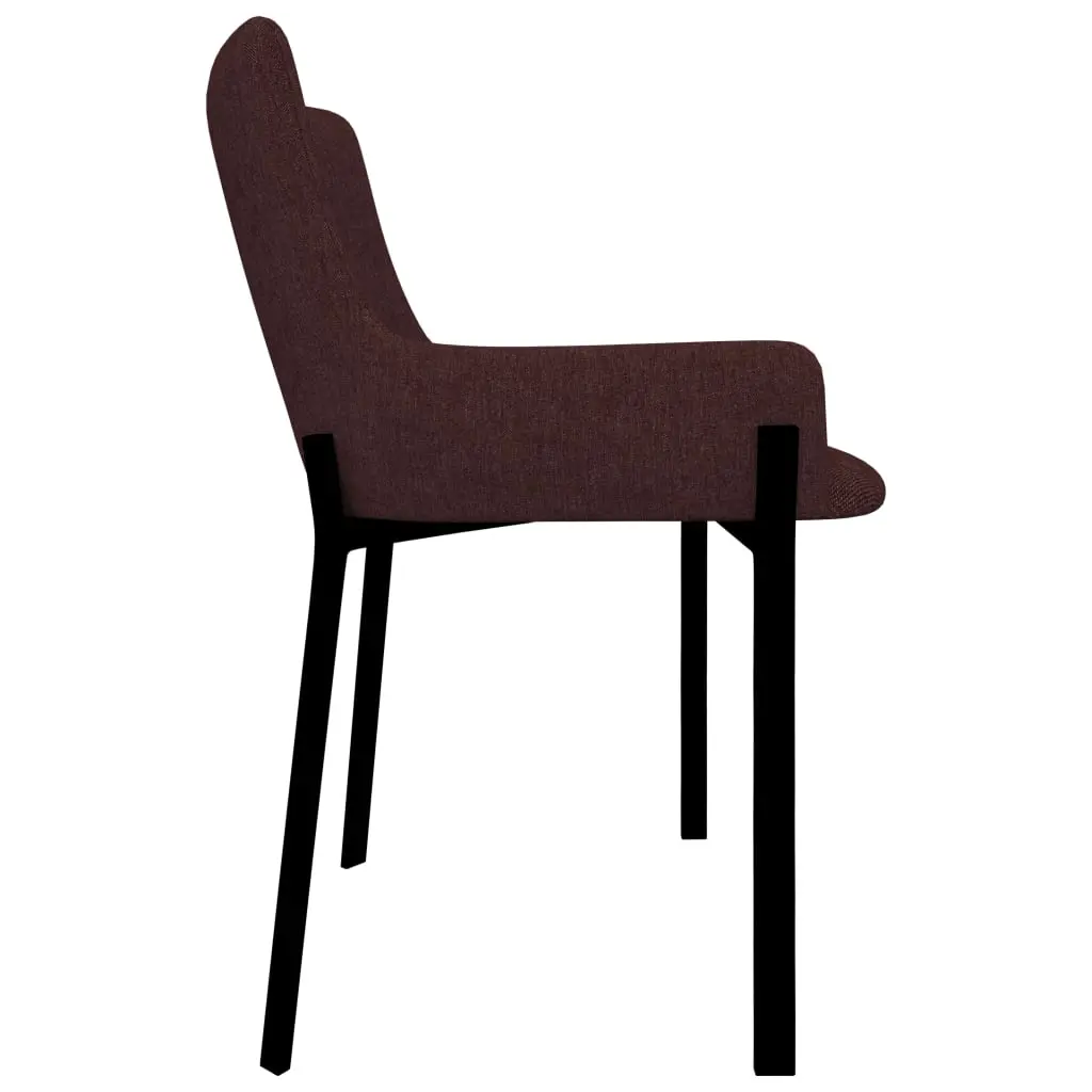 vidaXL Dining Chairs 4 pcs Wine Fabric
