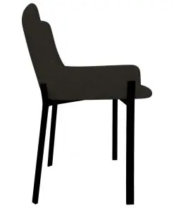 vidaXL Dining Chairs 4 pcs Taupe Fabric