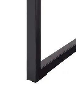 vidaXL Corner Sofa Black Fabric