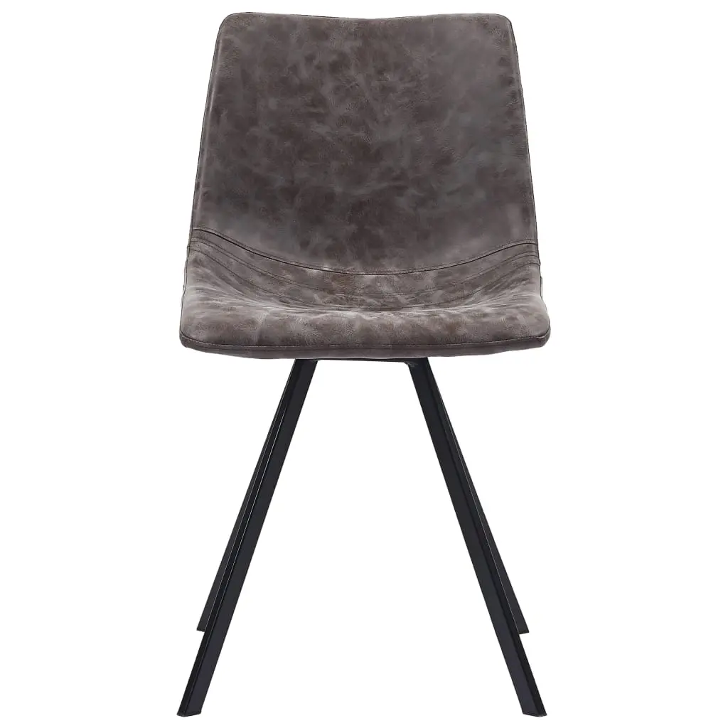 vidaXL 9 Piece Dining Set Brown Faux Leather