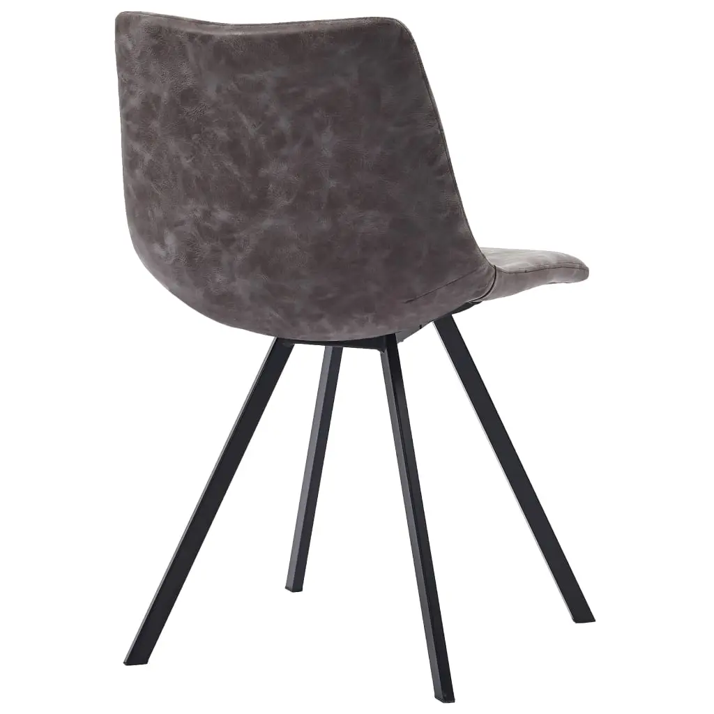 vidaXL 9 Piece Dining Set Brown Faux Leather