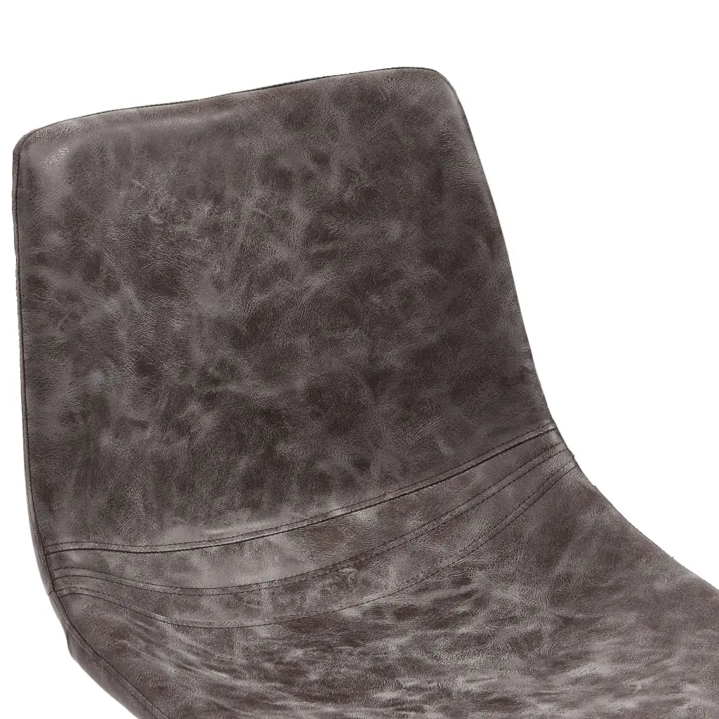 vidaXL 9 Piece Dining Set Brown Faux Leather