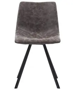 vidaXL 9 Piece Dining Set Brown Faux Leather