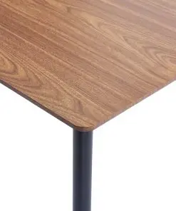 vidaXL 7 Piece Dining Set Medium Brown Faux Leather