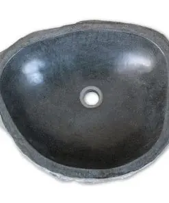 vidaXL Basin River Stone Oval 30-37 cm