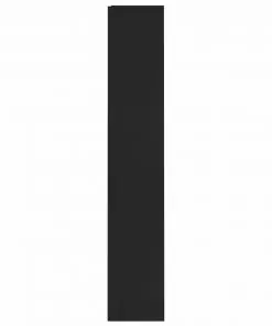 vidaXL 4-Tier Book Cabinet Black 60x24x142 cm Chipboard