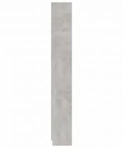 vidaXL 5-Tier Book Cabinet Concrete Grey 60x24x175 cm Chipboard