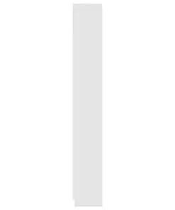 vidaXL 5-Tier Book Cabinet High Gloss White 60x24x175 cm Chipboard