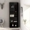 vidaXL 5-Tier Book Cabinet High Gloss Black 60x24x175 cm Chipboard vidaXL 5-Tier Book Cabinet High Gloss Black 60x24x175 cm Chipboard