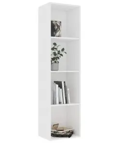 vidaXL Book Cabinet White 40x30x151.5 cm Chipboard