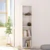 vidaXL Book Cabinet White 40x30x151.5 cm Chipboard