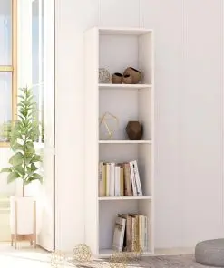 vidaXL Book Cabinet White 40x30x151.5 cm Chipboard