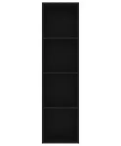 vidaXL Book Cabinet Black 40x30x151.5 cm Chipboard