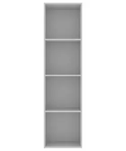 vidaXL Book Cabinet Grey 40x30x151.5 cm Chipboard