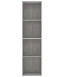 vidaXL Book Cabinet Concrete Grey 40x30x151.5 cm Chipboard