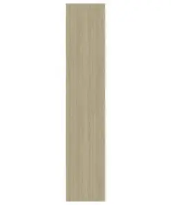 vidaXL Book Cabinet White and Sonoma Oak 40x30x151.5 cm Chipboard