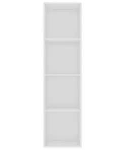 vidaXL Book Cabinet High Gloss White 40x30x151,5 cm Chipboard