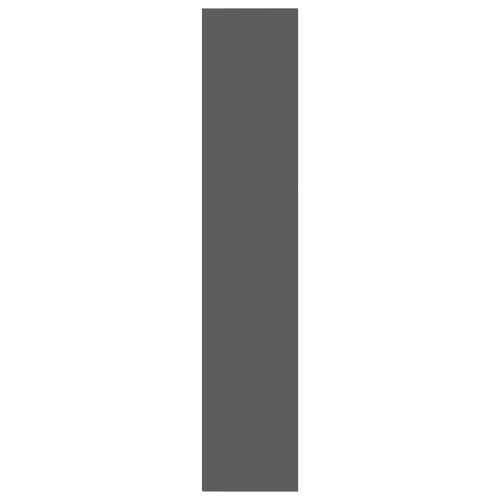 vidaXL Book Cabinet High Gloss Black 40x30x151,5 cm Chipboard