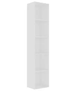 vidaXL Book Cabinet White 40x30x189 cm Chipboard