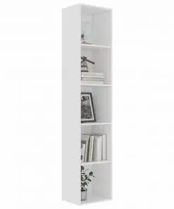 vidaXL Book Cabinet White 40x30x189 cm Chipboard