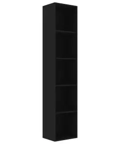 vidaXL Book Cabinet Black 40x30x189 cm Chipboard