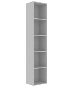 vidaXL Book Cabinet Grey 40x30x189 cm Chipboard