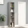 vidaXL Book Cabinet Grey 40x30x189 cm Chipboard