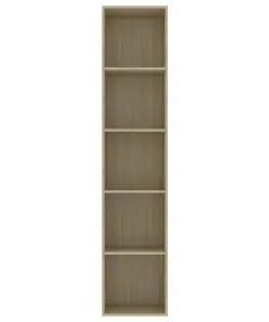 vidaXL Book Cabinet Sonoma Oak 40x30x189 cm Chipboard