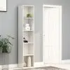 vidaXL Book Cabinet High Gloss White 40x30x189 cm Chipboard