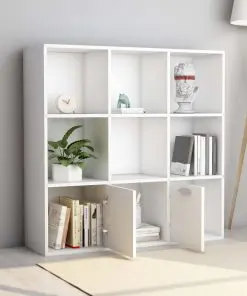vidaXL Book Cabinet White 98x30x98 cm Chipboard