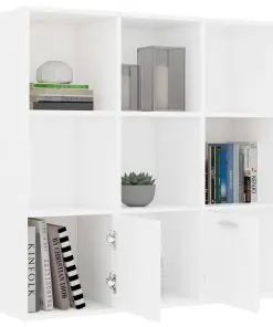vidaXL Book Cabinet White 98x30x98 cm Chipboard
