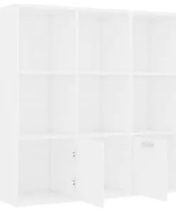 vidaXL Book Cabinet White 98x30x98 cm Chipboard