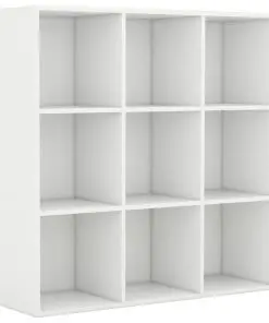 vidaXL Book Cabinet White 98x30x98 cm Chipboard