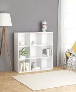 vidaXL Book Cabinet White 98x30x98 cm Chipboard