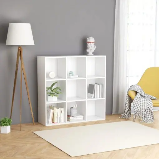 vidaXL Book Cabinet White 98x30x98 cm Chipboard