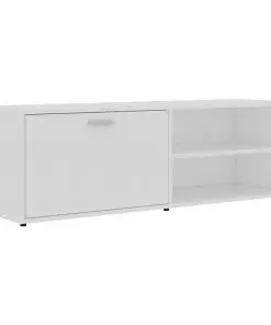 vidaXL TV Cabinet White 120x34x37 cm Chipboard