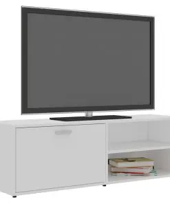 vidaXL TV Cabinet White 120x34x37 cm Chipboard