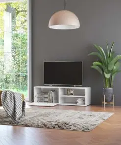 vidaXL TV Cabinet White 120x34x37 cm Chipboard