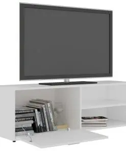 vidaXL TV Cabinet White 120x34x37 cm Chipboard