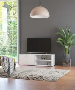 vidaXL TV Cabinet White 120x34x37 cm Chipboard