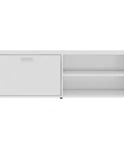 vidaXL TV Cabinet High Gloss White 120x34x37 cm Chipboard