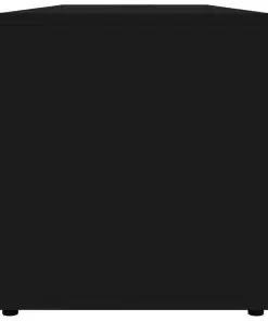 vidaXL TV Cabinet High Gloss Black 120x34x37 cm Chipboard