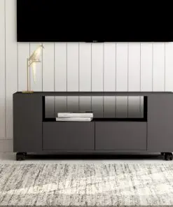 vidaXL TV Cabinet Grey 120x35x43 cm Chipboard
